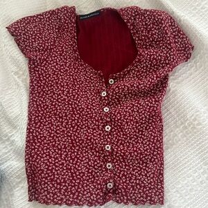 brandy mellville white and red top.